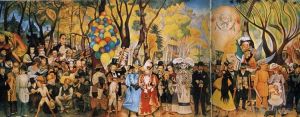 Tous les types de peintures contemporaines - Rêve d'un dimanche après-midi dans le parc Alameda 1948