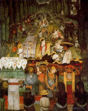 Diego Rivera œuvre - Vendredi saint sur le canal Santa Anita 1924