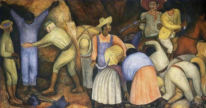 Diego Rivera Types de peintures - Les exploiteurs 1926