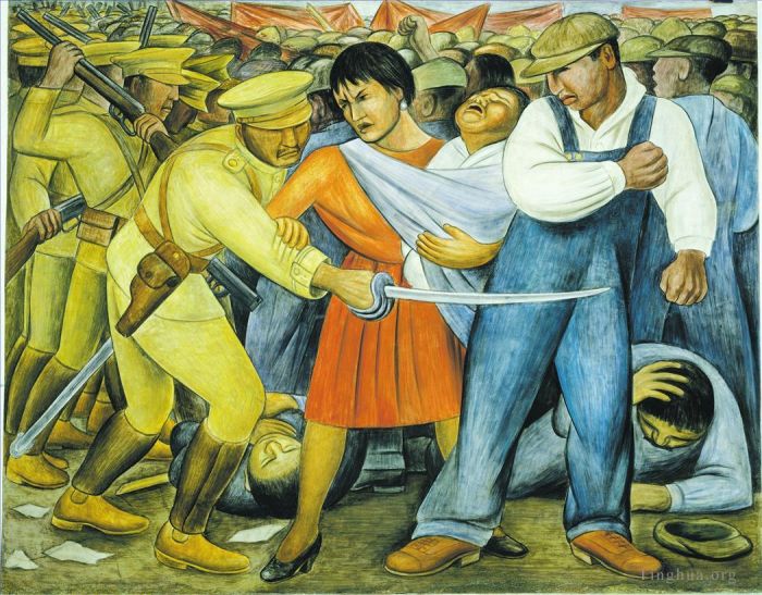 Diego Rivera Types de peintures - Le socialisme insurgé