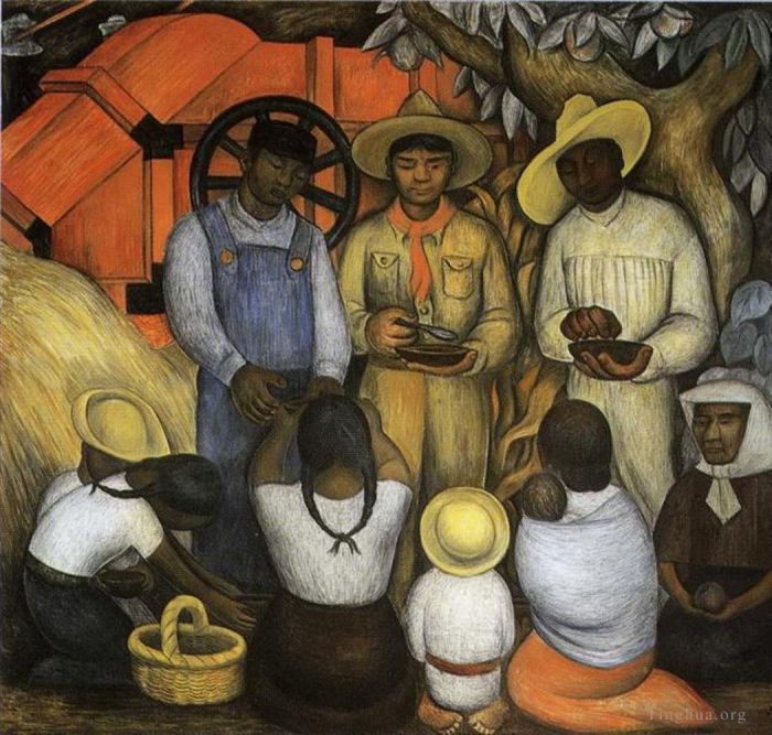 Diego Rivera Types de peintures - Triomphe de la révolution 1926