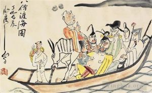 Art chinoises contemporaines - Huit immortels 1977