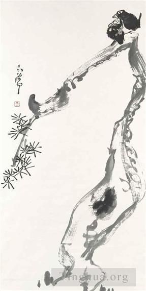 Art chinoises contemporaines - Mynahs sur pin