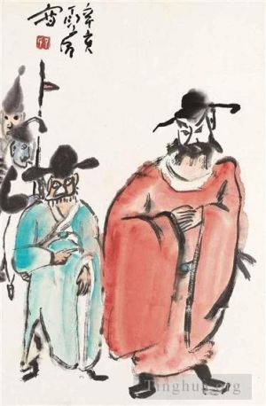 Art chinoises contemporaines - Personnages d'opéra1971