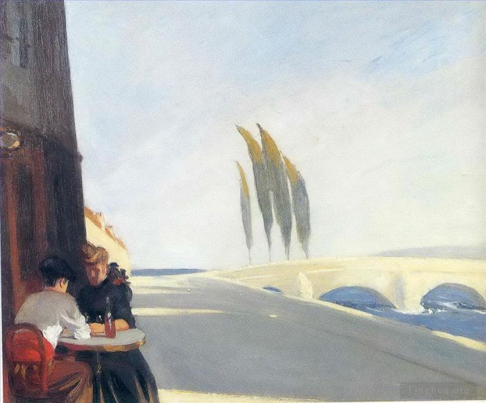 Edward Hopper Peinture à l'huile - Bistro