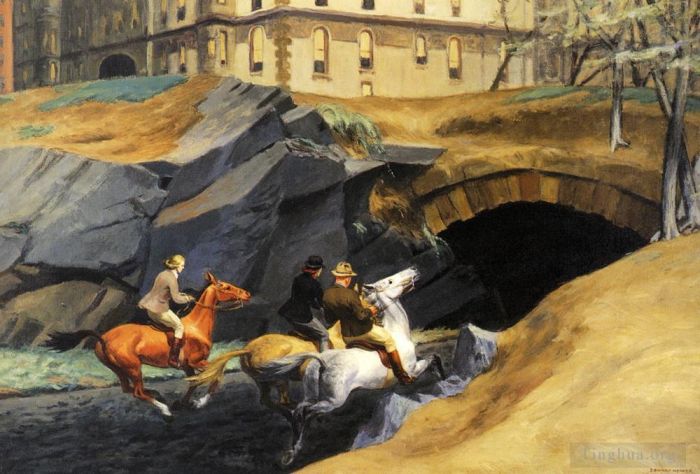 Edward Hopper Peinture à l'huile - Sentier équestre