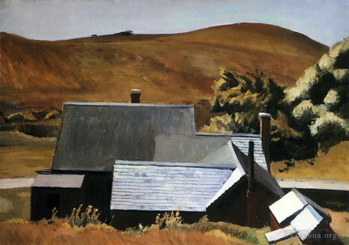 Edward Hopper Peinture à l'huile - La maison de Burly Cobb, sud de Truro, 1933