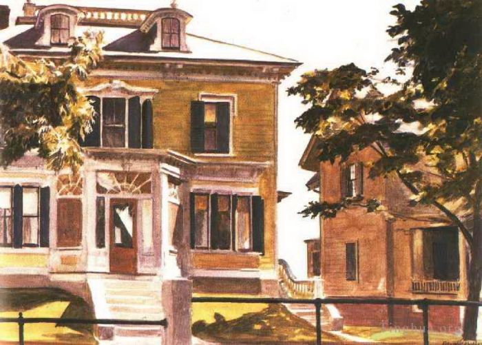 Edward Hopper Peinture à l'huile - Maison Davis