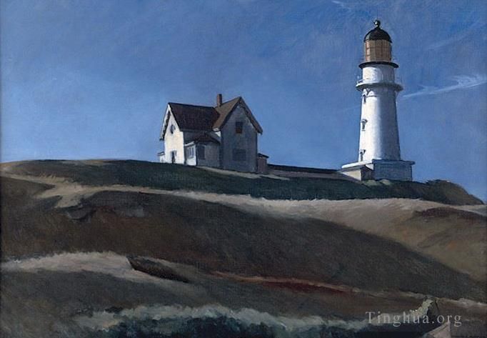 Edward Hopper Peinture à l'huile - Colline du phare