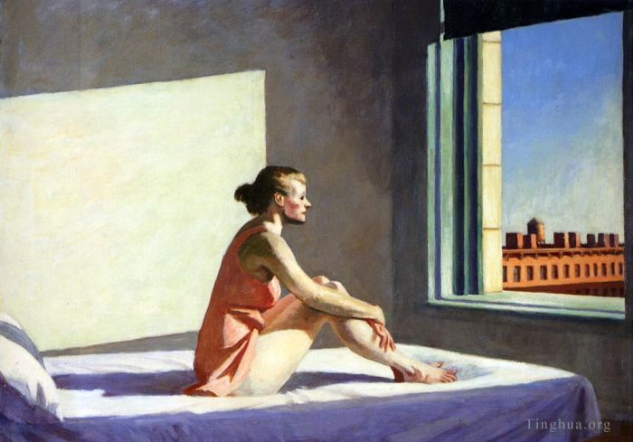 Edward Hopper Peinture à l'huile - Soleil du matin