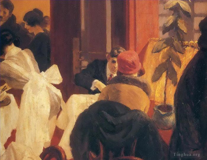 Edward Hopper Peinture à l'huile - Restaurant new-yorkais 1