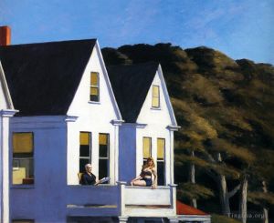 Edward Hopper œuvre - Lumière du soleil du deuxième étage