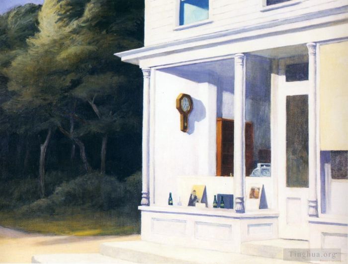 Edward Hopper Peinture à l'huile - Sept heures