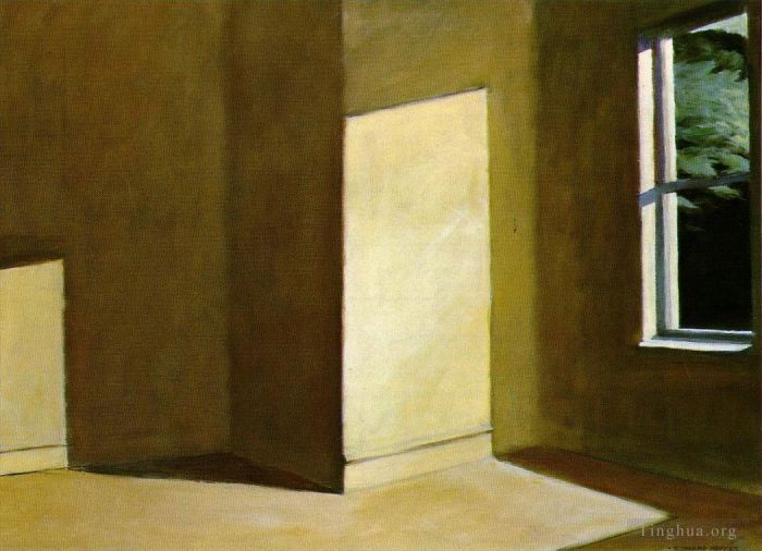Edward Hopper Peinture à l'huile - Soleil dans une pièce vide