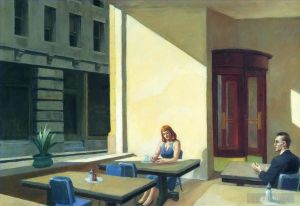 Edward Hopper œuvre - Lumières du soleil à la cafétéria