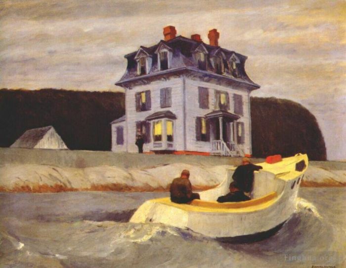 Edward Hopper Peinture à l'huile - Les contrebandiers