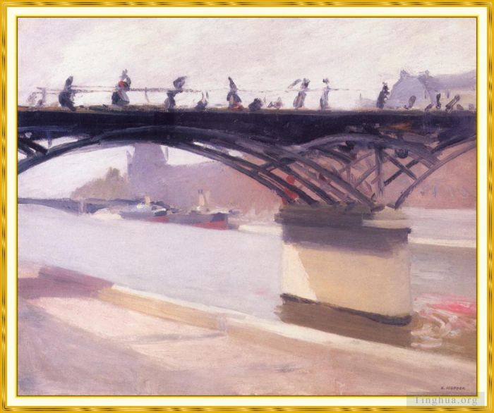 Edward Hopper Peinture à l'huile - Le pont de l'art