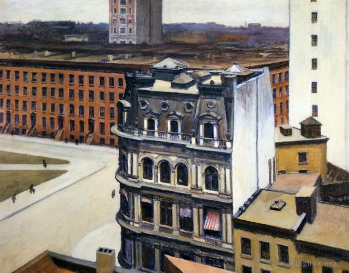 Edward Hopper Peinture à l'huile - La ville