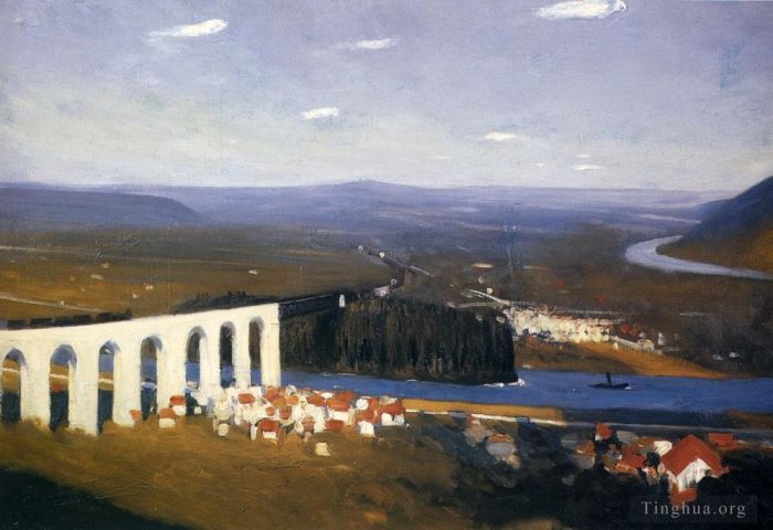 Edward Hopper Peinture à l'huile - Vallée de la seine