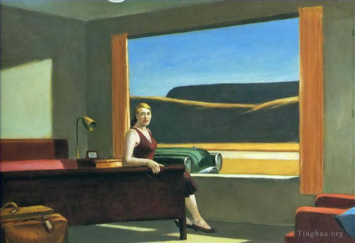 Edward Hopper Peinture à l'huile - Motel occidental