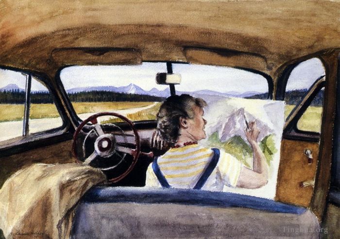 Edward Hopper Types de peintures - Jo dans le Wyoming
