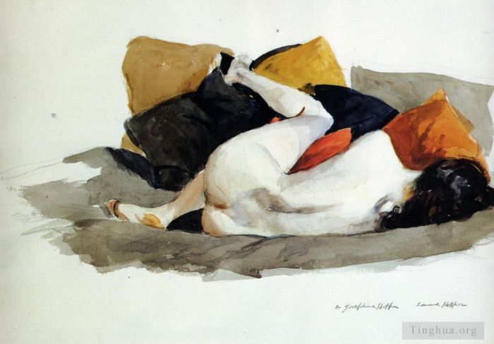 Edward Hopper Types de peintures - Nu allongé
