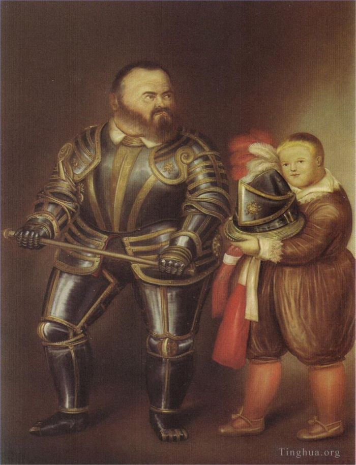 Fernando Botero Angulo Peinture à l'huile - Alof de Vignancourt après
