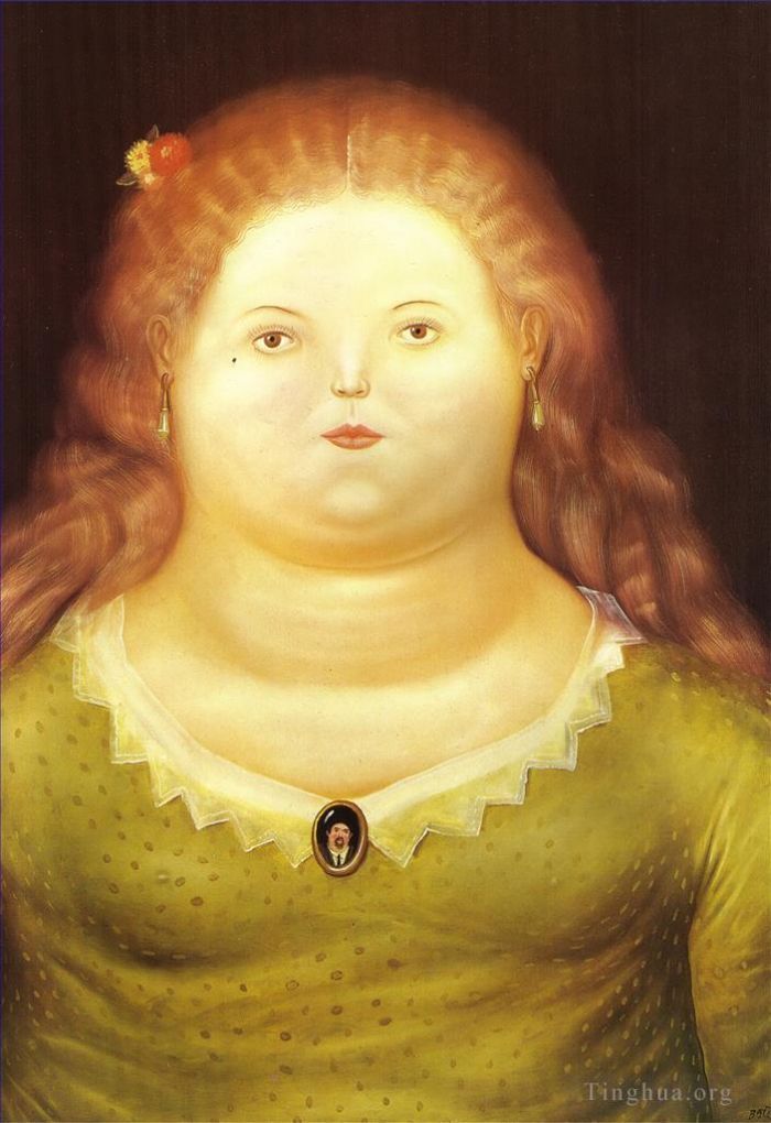 Fernando Botero Angulo Peinture à l'huile - Delphine