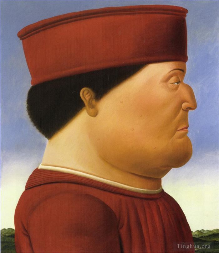 Fernando Botero Angulo Peinture à l'huile - Federico de Montefeltro