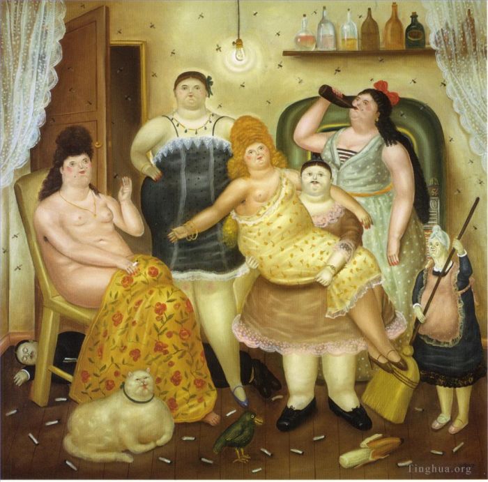 Fernando Botero Angulo Peinture à l'huile - Maison Mariduque