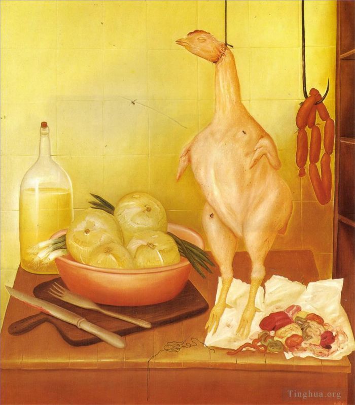 Fernando Botero Angulo Peinture à l'huile - Tableau de cuisine 3