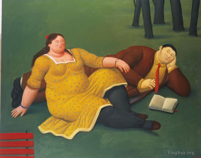 Fernando Botero Angulo Peinture à l'huile - Les belles voluptueuses
