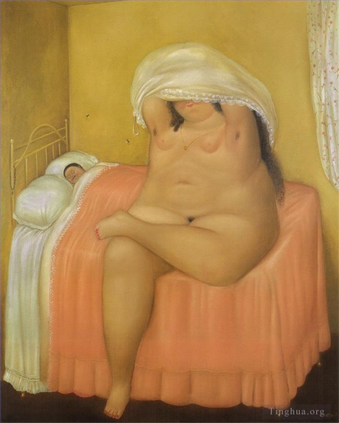 Fernando Botero Angulo Peinture à l'huile - Amoureux 3