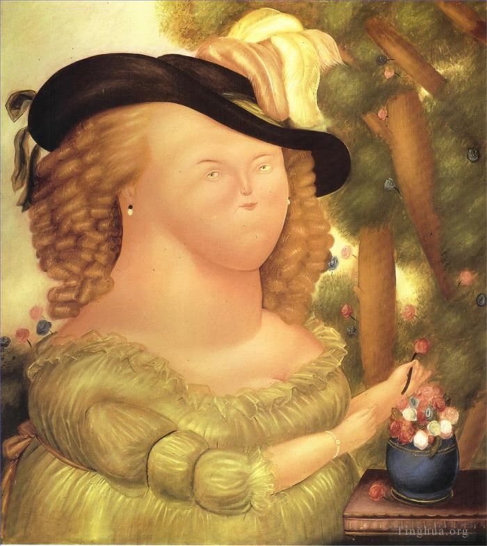 Fernando Botero Angulo Peinture à l'huile - Marie-Antoinette