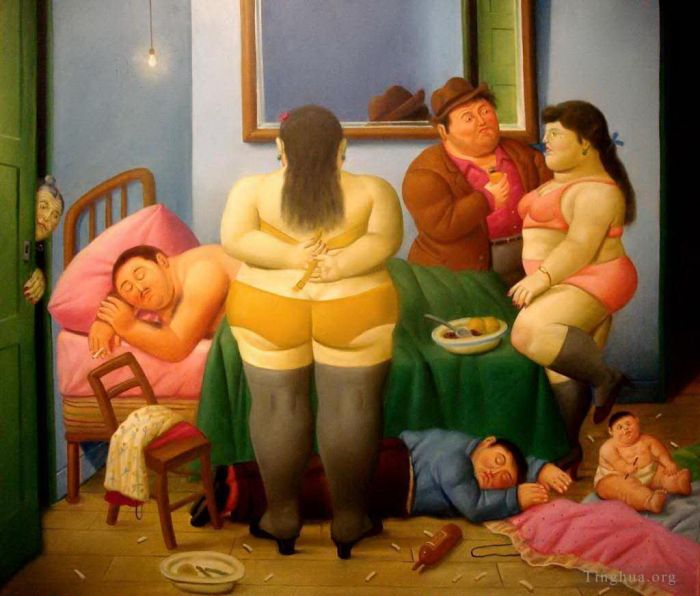 Fernando Botero Angulo Peinture à l'huile - Marta