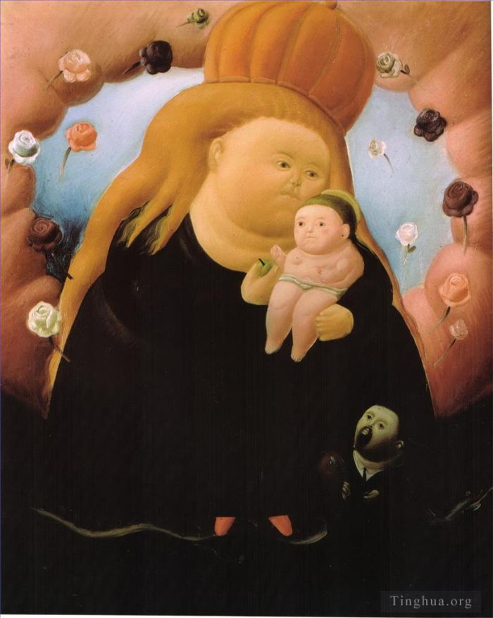 Fernando Botero Angulo Peinture à l'huile - Notre-Dame de New York