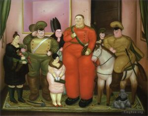 Fernando Botero Angulo œuvre - Portrait officiel de la junte militaire