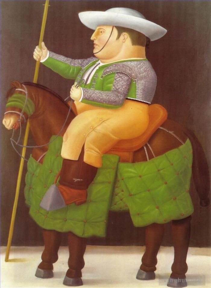 Fernando Botero Angulo Peinture à l'huile - Picador