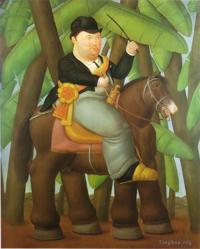 Fernando Botero Angulo Peinture à l'huile - Président