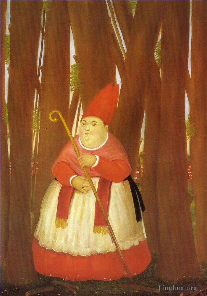 Fernando Botero Angulo Peinture à l'huile - Promenade