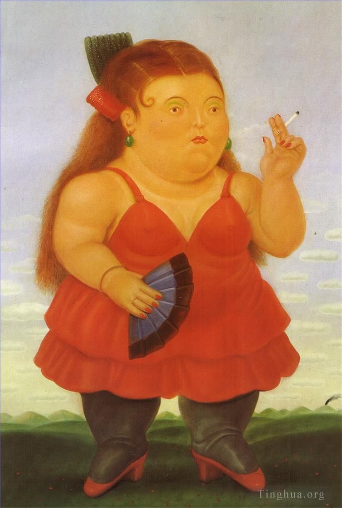 Fernando Botero Angulo Peinture à l'huile - Espagnol