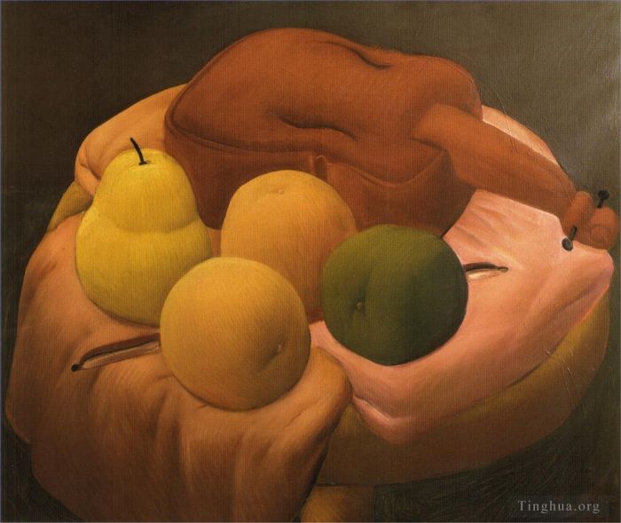 Fernando Botero Angulo Peinture à l'huile - Nature morte au violon 2