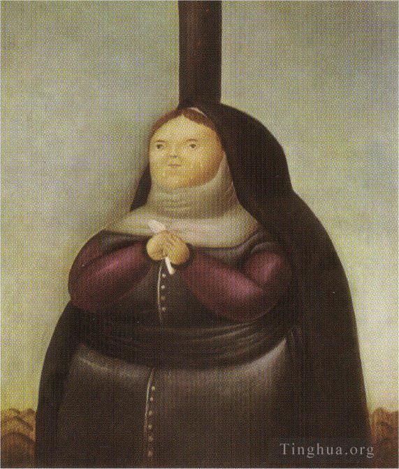 Fernando Botero Angulo Peinture à l'huile - La douleur