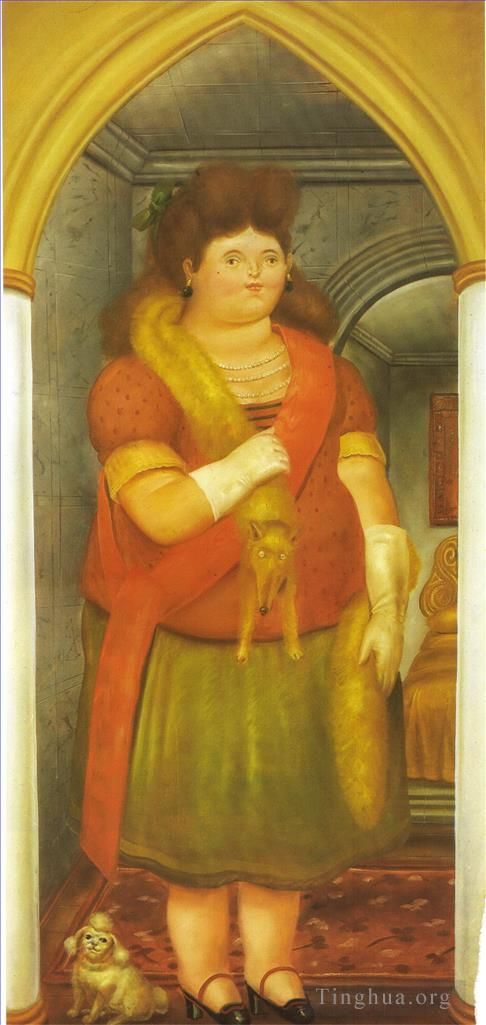 Fernando Botero Angulo Peinture à l'huile - Le palais