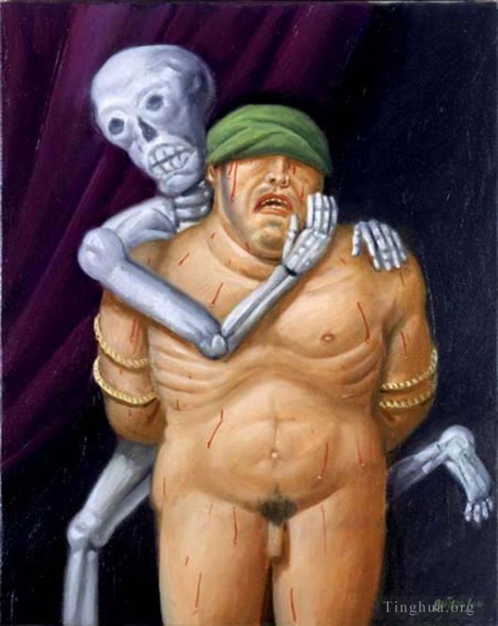Fernando Botero Angulo Peinture à l'huile - Consuelo del secuestrado