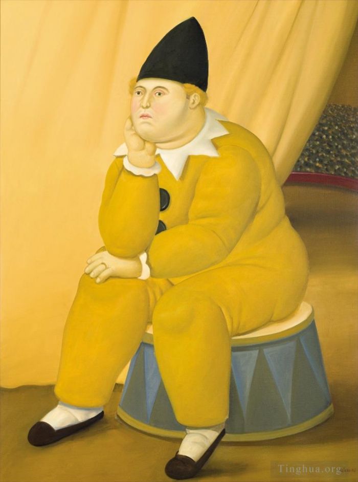 Fernando Botero Angulo Peinture à l'huile - Penseur