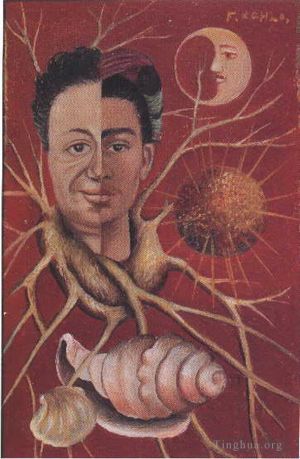 Frida Kahlo de Rivera œuvre - Diego et Frida