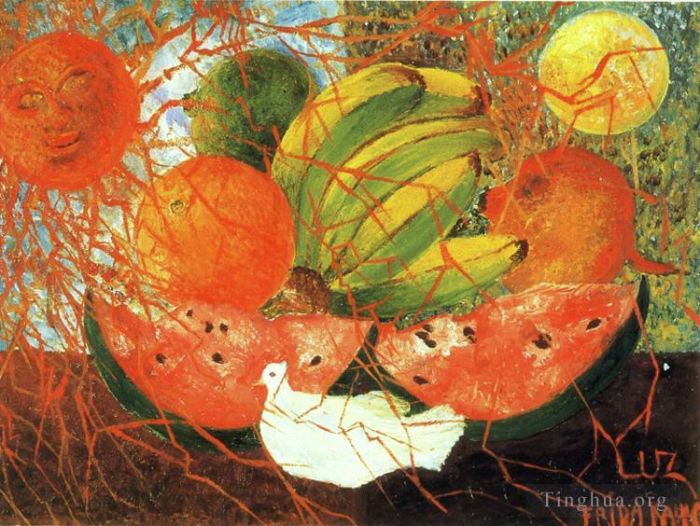 Frida Kahlo de Rivera Peinture à l'huile - Fruit de vie