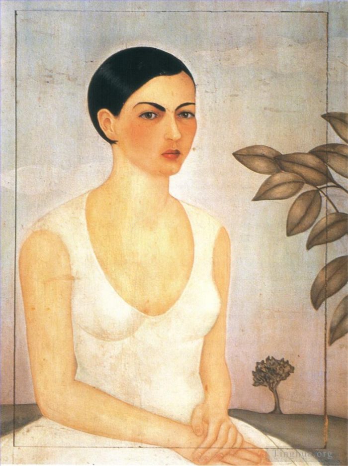 Frida Kahlo de Rivera Peinture à l'huile - Portrait de Cristina ma soeur