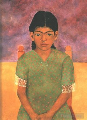 Frida Kahlo de Rivera œuvre - Portrait de Virginie Petite Fille